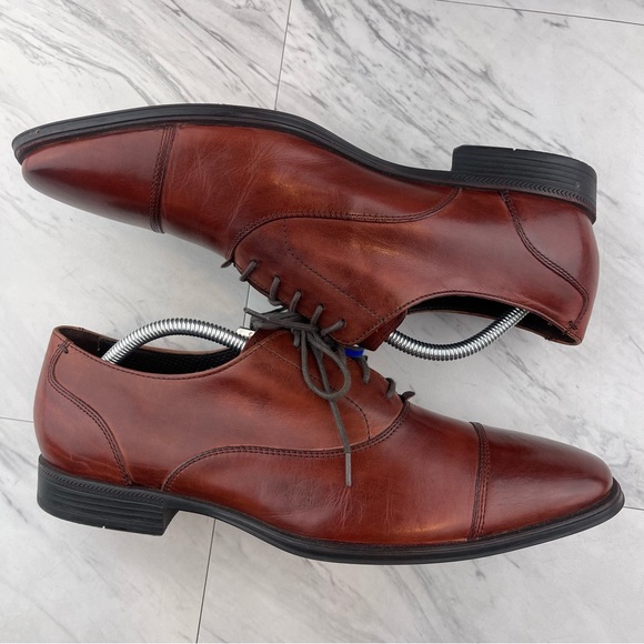 Cole Haan Men\'s Brown Cap-Toe Leather Dress Shoes main image 12